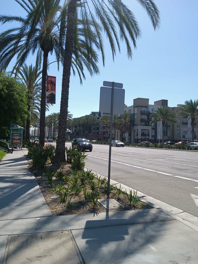 【FA有力地／アナハイム】エンゼルスタジアム近くの街並み　 ©Shoko Mizutsugi