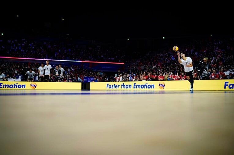 宮浦健人（VNLベルギー戦）©Volleyball World