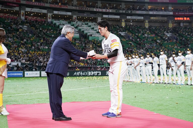 今季の「サード予想」栗原陵矢（写真は2020年）　©NPB代表