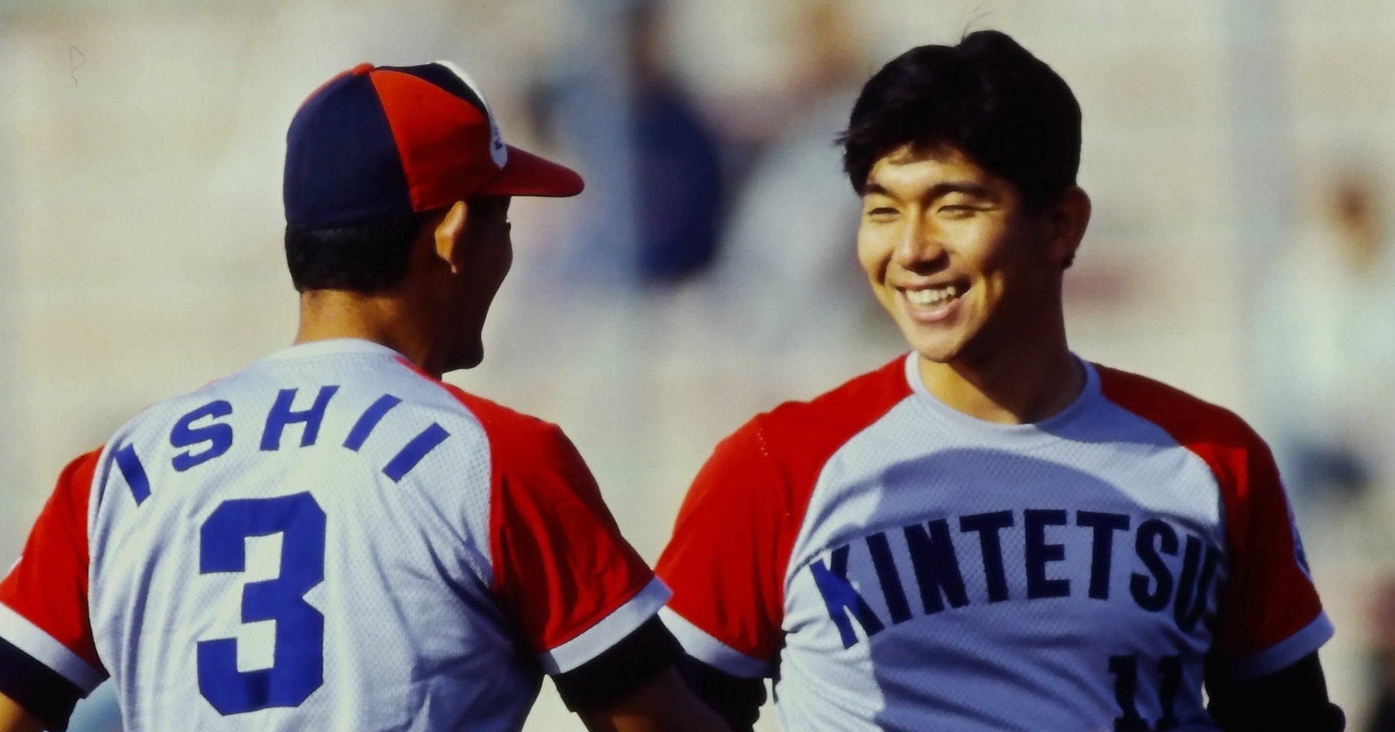 B2大 ポスター　プロ野球チームをつくろう！　 野茂英雄 これは、もう野茂英雄が残ることはないよな」1994年の近鉄で石井浩郎が
