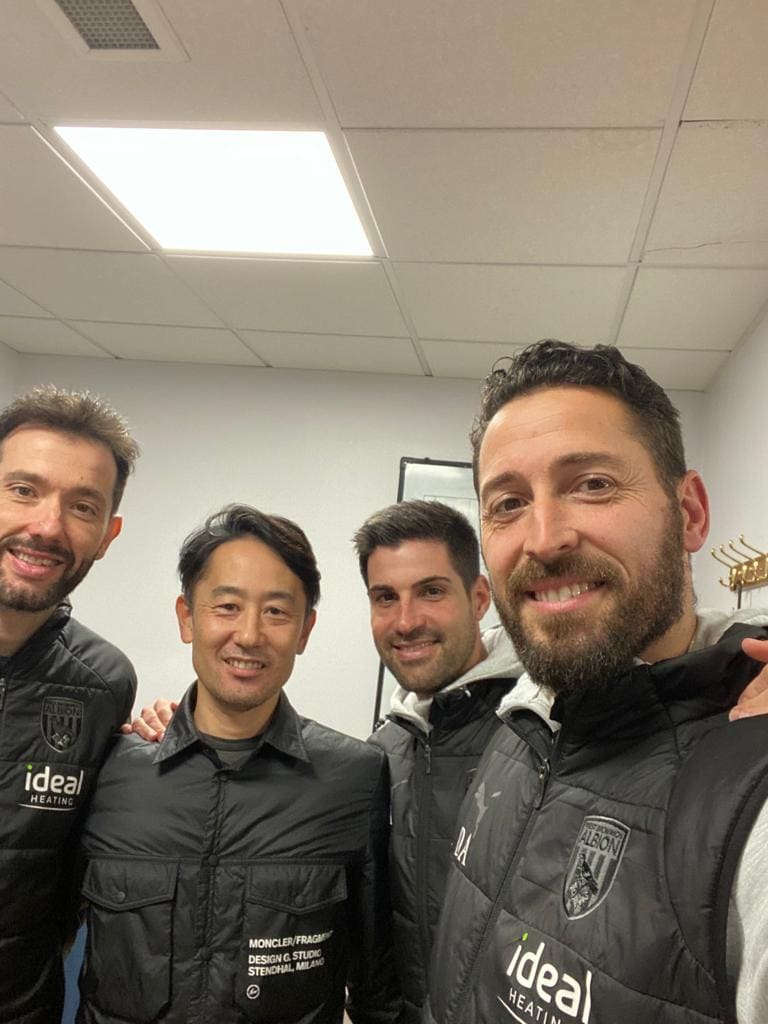 ウエストブロミッジでの白石さん ※本人提供