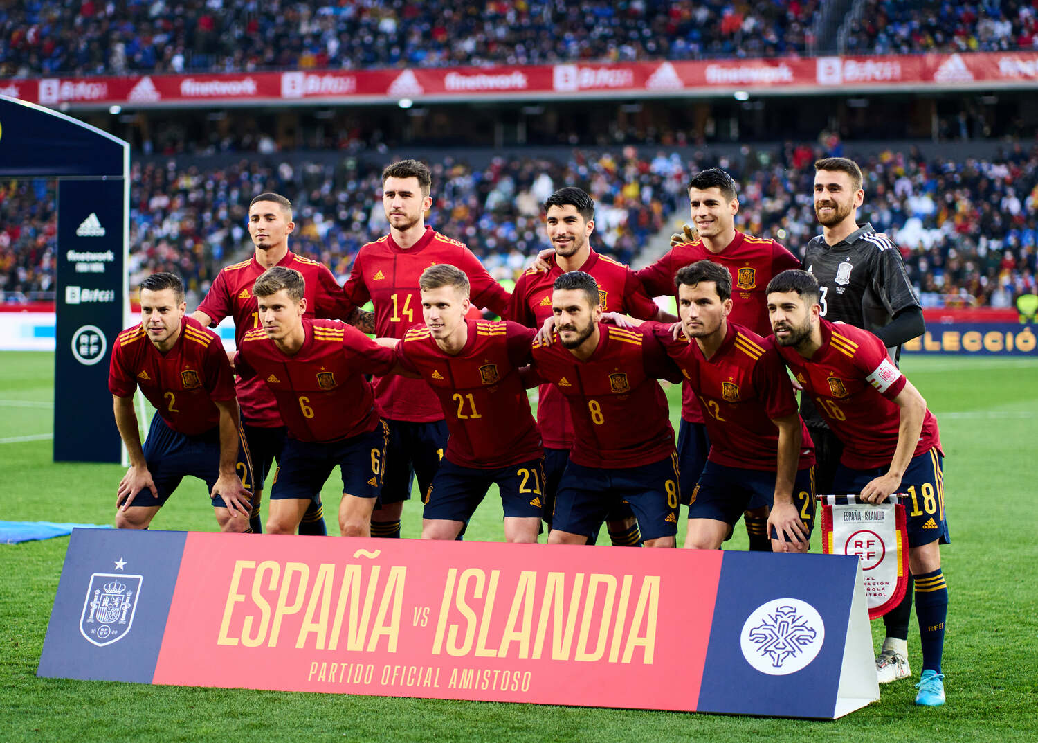 ルイス・エンリケ監督のもと大幅な若返りを果たしたスペイン代表。23歳のダニ・オルモなど次世代のスター候補がひしめく　©Getty Images