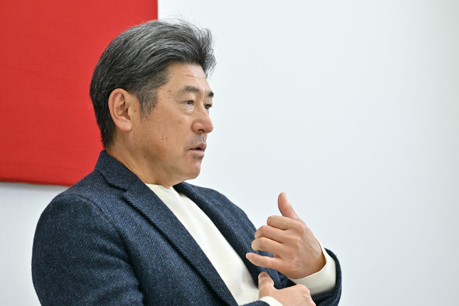 秋季キャンプでは、まずは先入観なく選手たちを見極めていたという ©Hideki Sugiyama