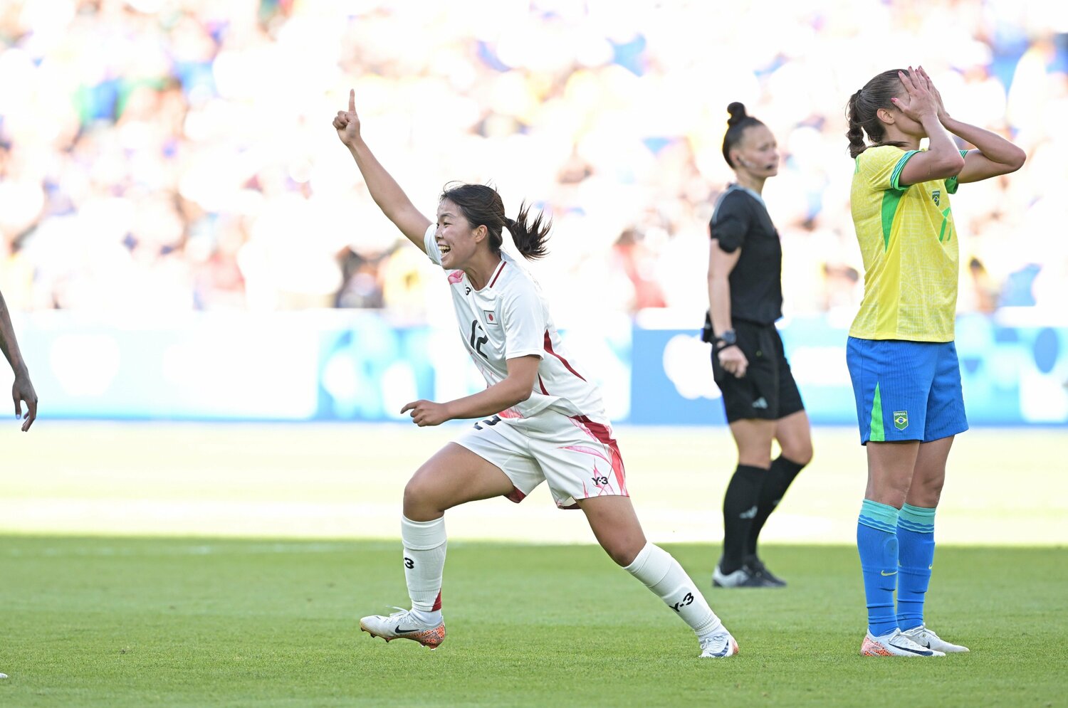 谷川のスーパーゴールで“地獄”を見たブラジルだったが ©Takuya Kaneko/JMPA