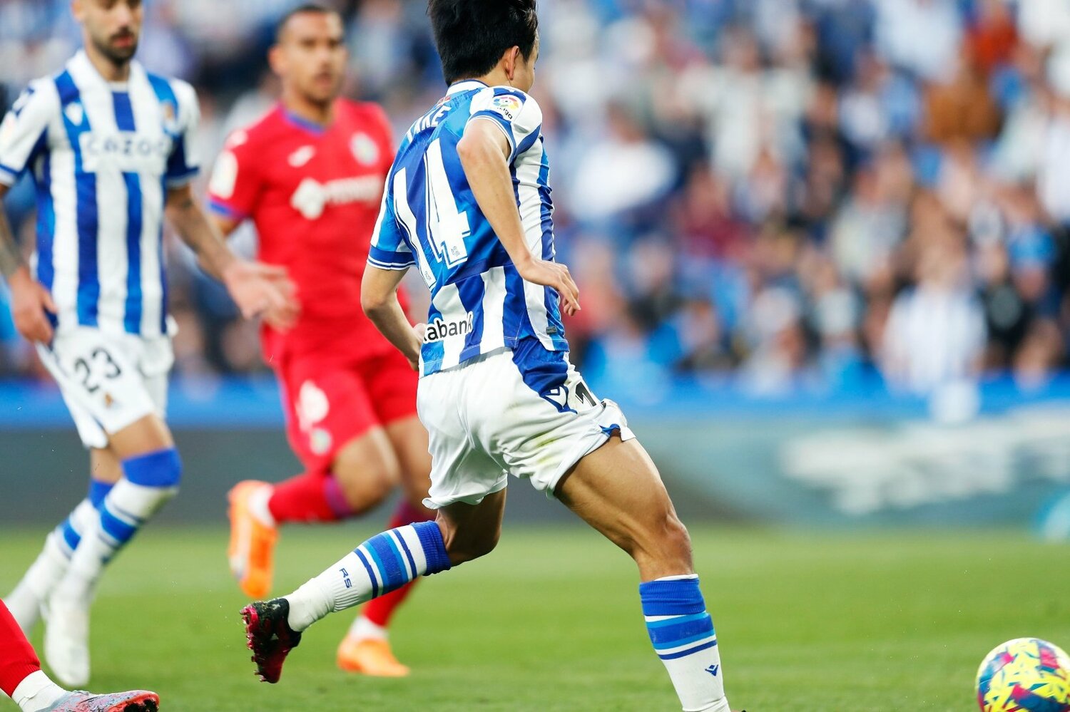 ヘタフェ戦でゴール。リーガにおけるシーズン日本人最多6ゴール目だった