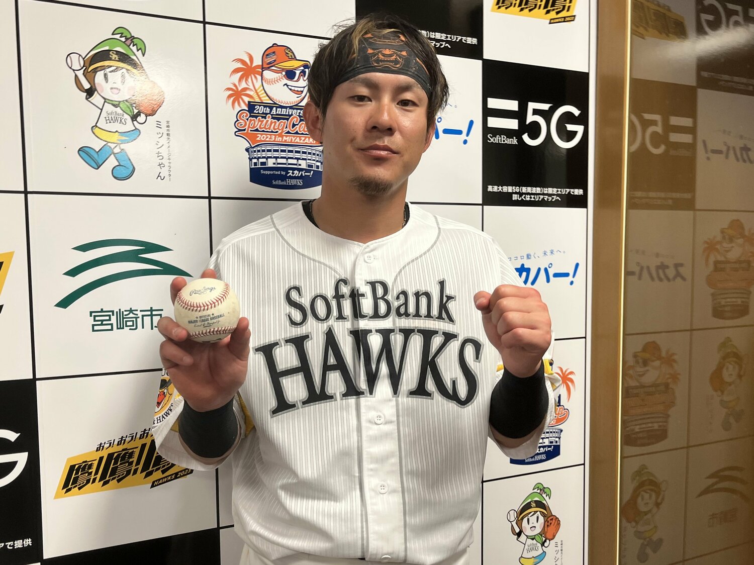 「笑えないです、大事な大会なので」。3月1日の取材後カット ©Kotaro Tajiri