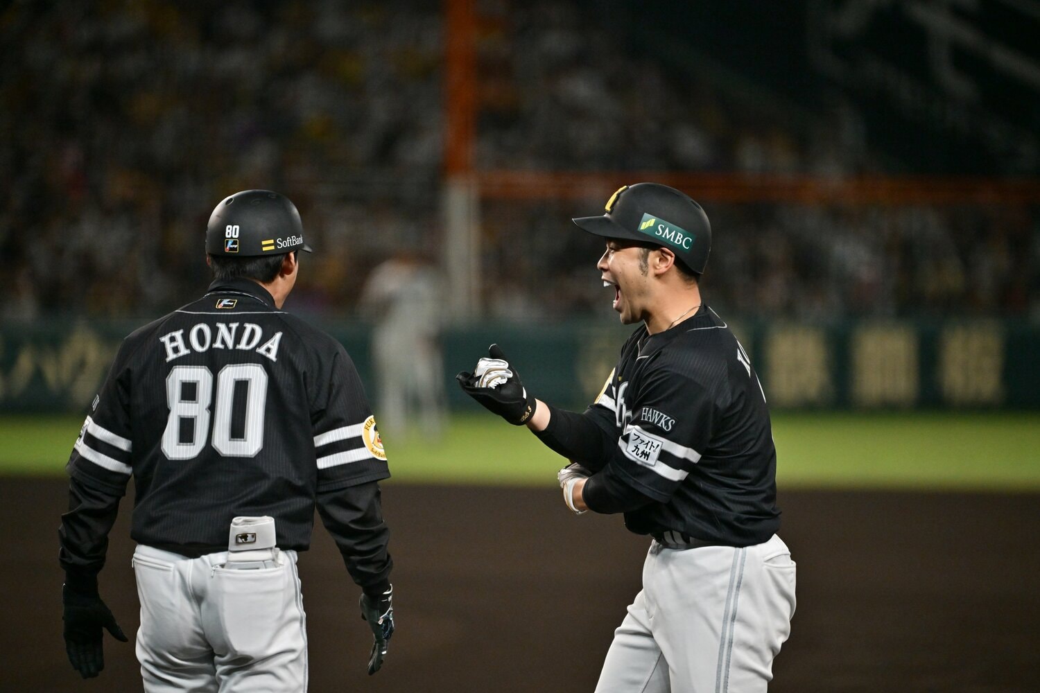 代打で登場した近藤健介が値千金のタイムリー　©️Hideki Sugiyama