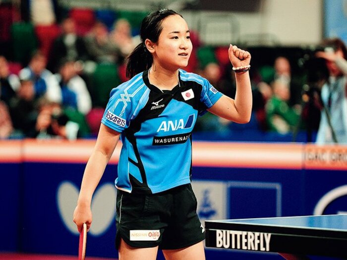 心臓に毛が生えた14歳、伊藤美誠が生きた「時間」。～卓球少女から感じる融通無碍～＜Number Web＞ photograph by AFLO