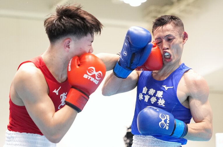 アマチュアボクシング最高峰の全日本選手権・ウェルター級で優勝した藤木勇我（興国高校3年）　©Naoki Fukuda