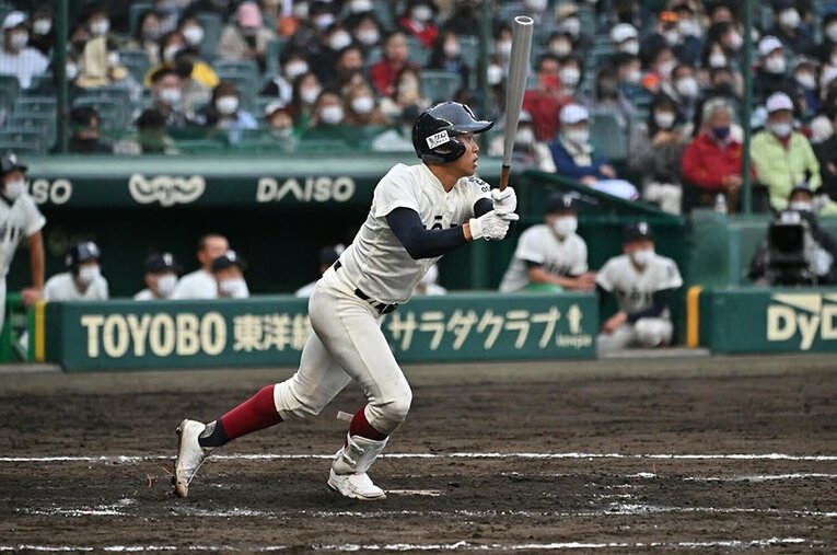 1試合タイ記録となる6本塁打を放った大阪桐蔭だが、その強さの本質は違う面に見える ／ photograph by Hideki Sugiyama
