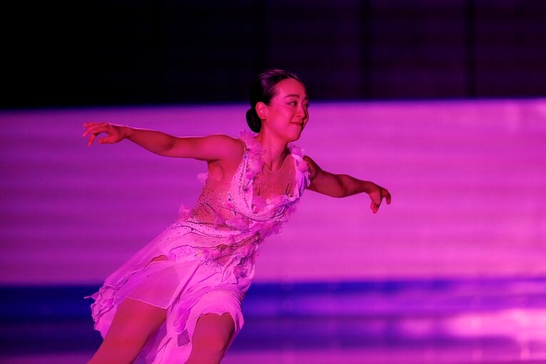 「MAO RINK」オープニングイベントに登場した浅田真央　©Kiichi Matsumoto