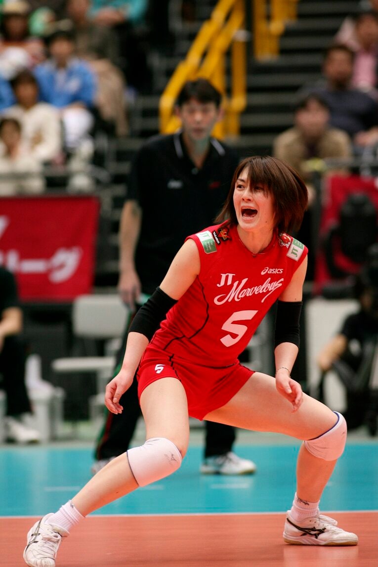 バレーボール日本代表としても活躍した菅山かおる　©BUNGEISHUNJU