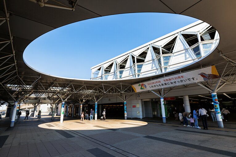 守谷駅のペデストリアンデッキ