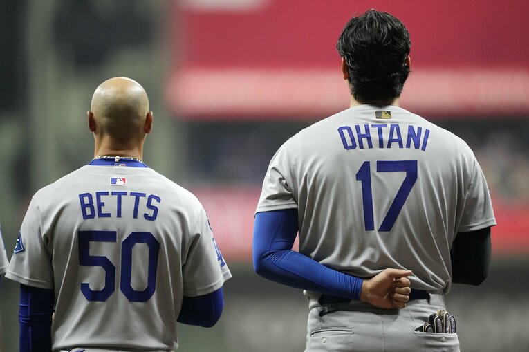 大谷翔平とベッツ…ドジャースが誇る最強の1、2番コンビだ　©︎Getty Images