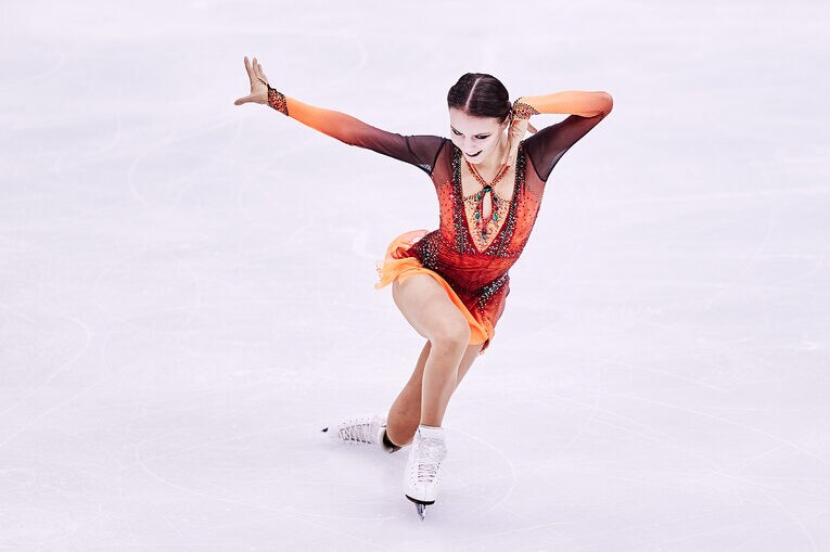 SPで演技するシェルバコワ