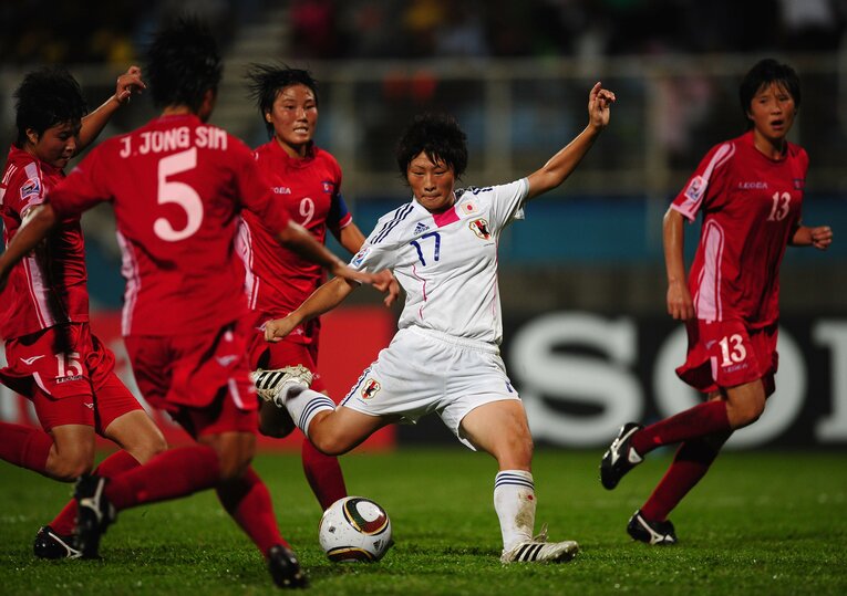 U-17W杯・北朝鮮戦では「6人抜きゴール」を決めた ©︎Getty Images