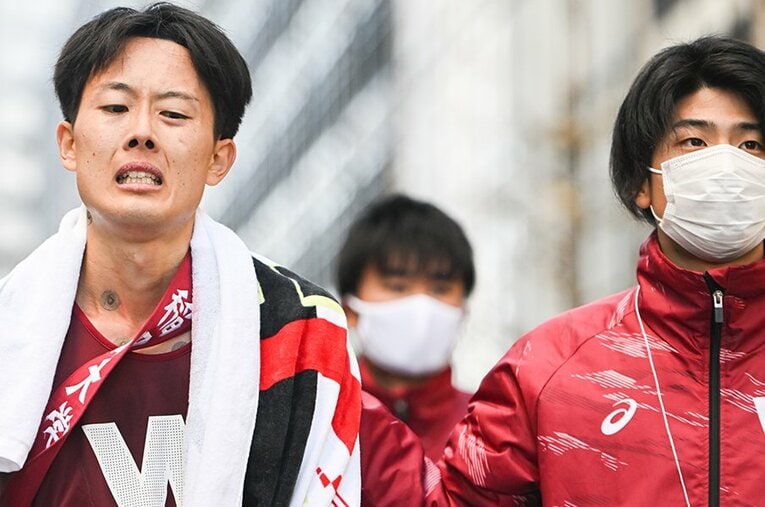 優勝回数では最多の中央大学に次いで2位の13回を誇る早稲田大学。しかし、今年の箱根駅伝では3年ぶりにシード権を逃した ／ photograph by Nanae Suzuki  