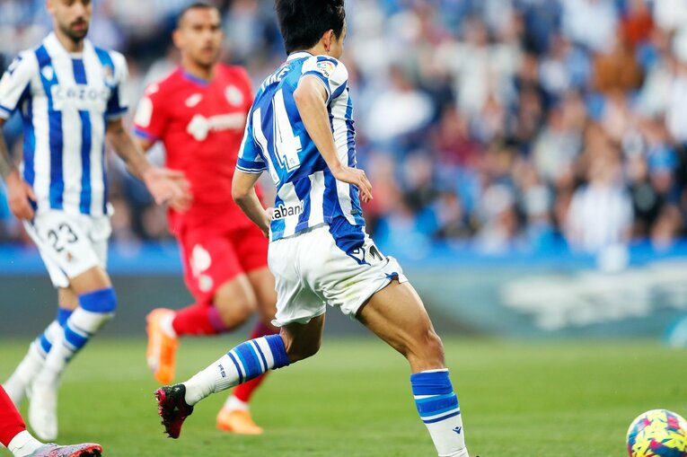 ヘタフェ戦のゴール。リーガにおけるシーズン日本人最多6ゴール目だった