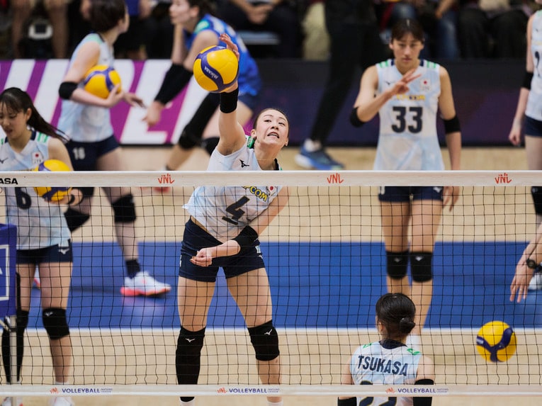 バレーボールネーションズリーグ 韓国戦　©︎Yuki Suenaga