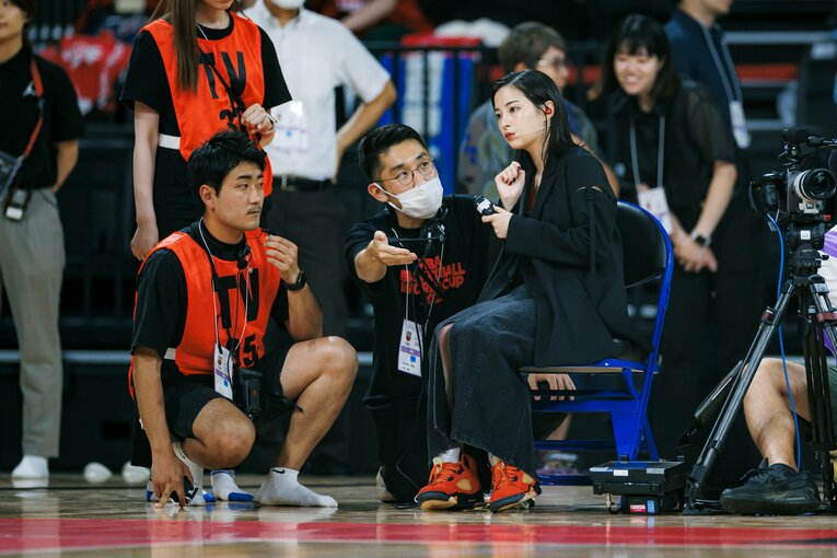 バスケW杯SPブースターを務めた広瀬すず　©︎Kiichi Matsumoto