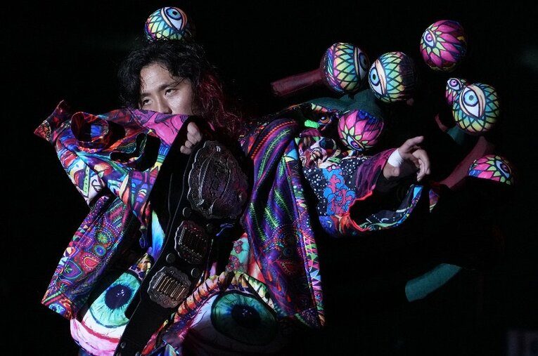 FREEDOMSの横浜武道館大会に参戦したIWGPジュニアヘビー級王者の高橋ヒロム。エル・デスペラードとともに“ジュニアの熱”を他団体に広めている ／ photograph by Masashi Hara