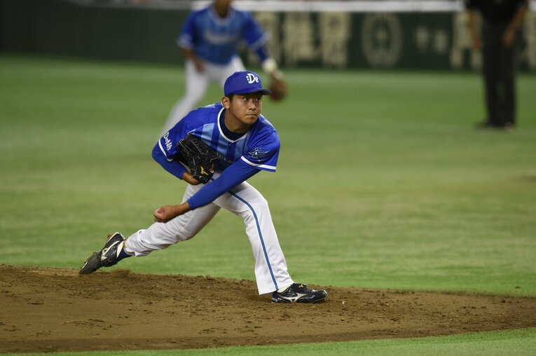 2016年CS第1ステージに登板した今永　©Hideki Sugiyama