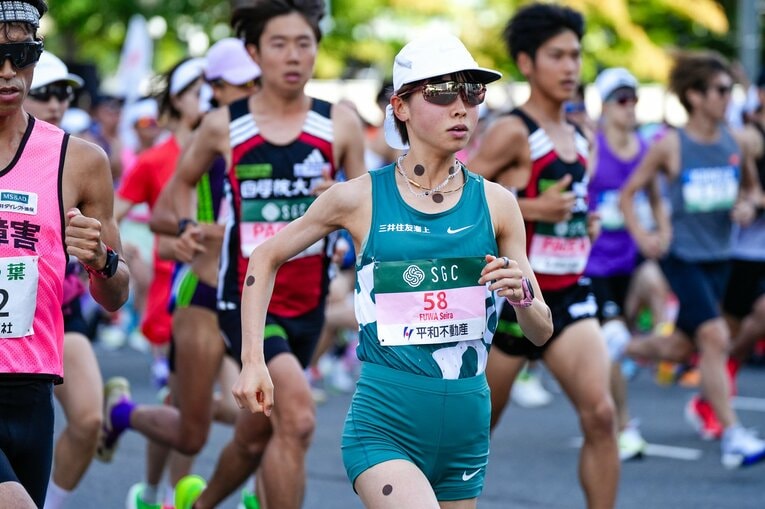 苦しんだ期間も力に変えて臨んだ今回の初マラソンだった　©Satoshi Wada