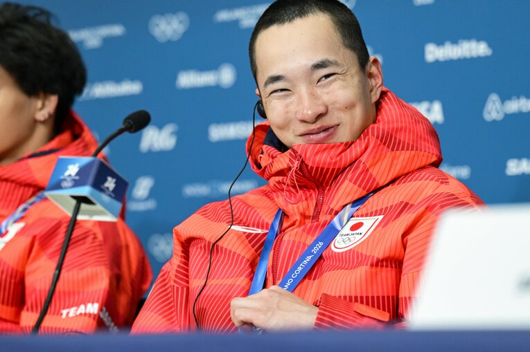 木村葵来が金メダル、木俣椋真が銀メダルを獲得した男子ビッグエア　©Nanae Suzuki／JMPA