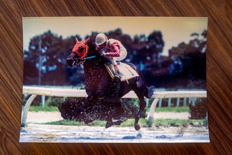 現役当時の小田部さん　写真は本人提供　©Takuya Sugiyama