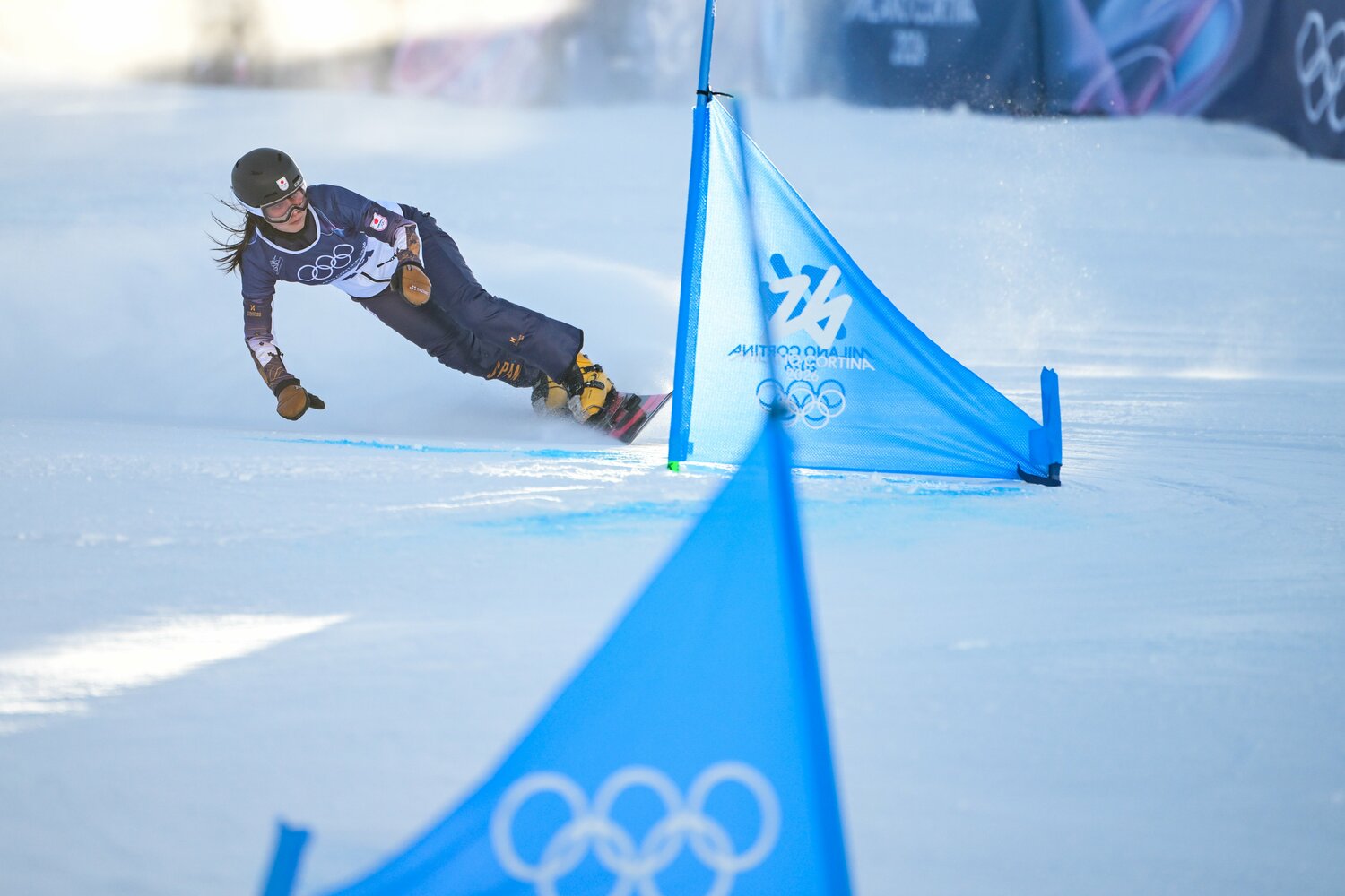 7大会連続出場の偉業を成し遂げた竹内は、最後まで積極的な滑り　©Nanae Suzuki/JMPA