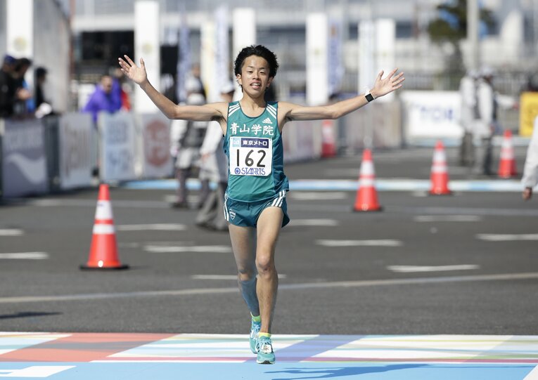 2016年の東京マラソン。下田裕太は19歳で総合10位に食い込んだ　©Atsushi Hashimoto