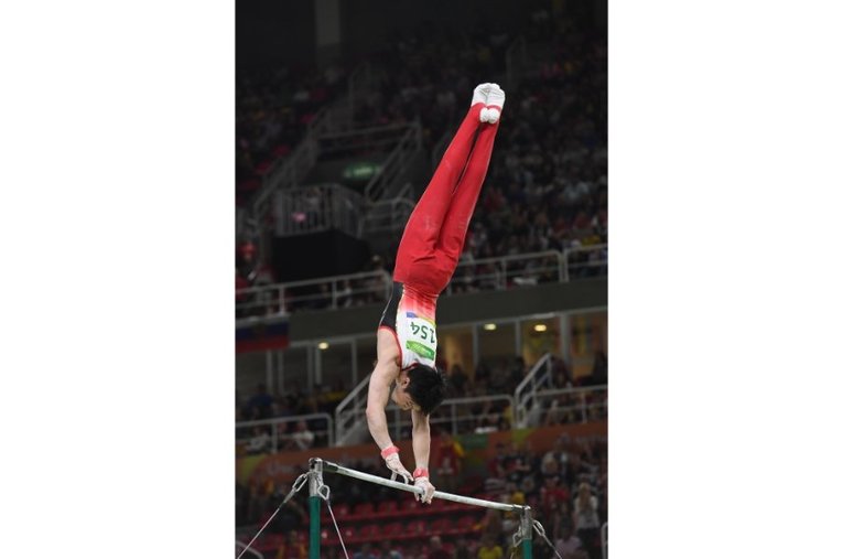 リオ五輪の内村航平 ／ photograph by Asami Enomoto/JMPA