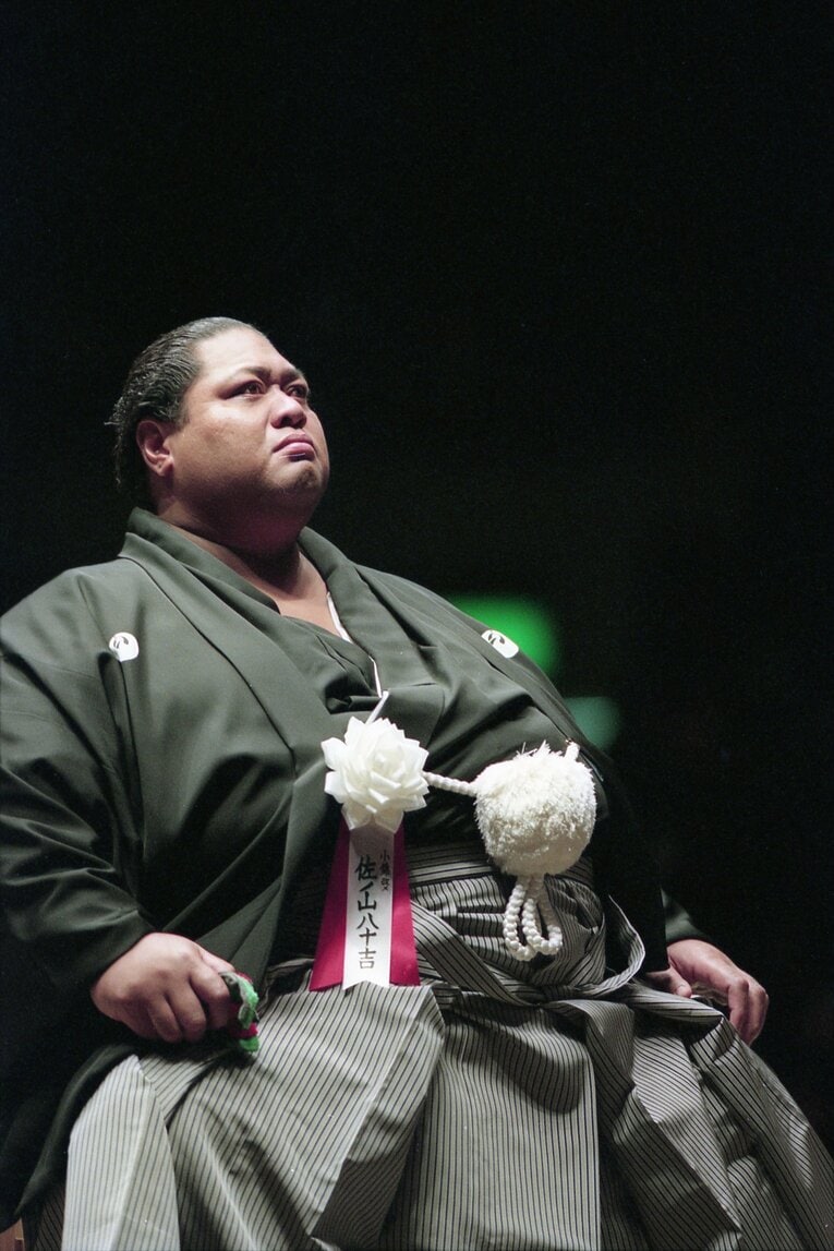 小錦 断髪式（1995年）©︎Tadashi Shirasawa