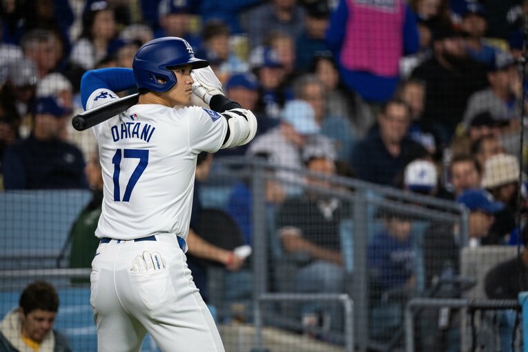 ドジャースでプレーする大谷翔平 ©Nanae Suzuki