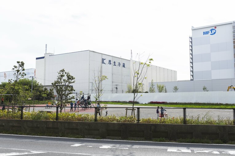 このあたりが船橋オートレース場があった一角である