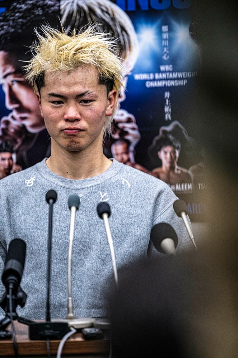 那須川天心の試合後会見　©Takuya Sugiyama