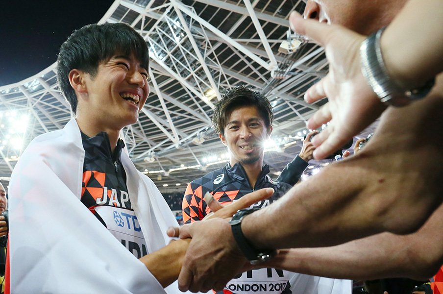 夢の実現を3年繰り上げた多田修平。走りまくって世界のメダリストに。<Number Web> photograph by AFLO