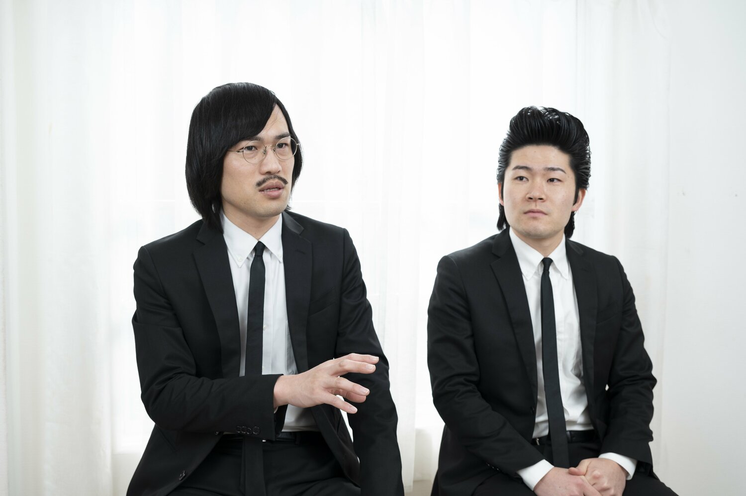 結成2年半でM-1決勝初出場となったジョックロック。福本ユウショウ（ツッコミ、ネタ作り担当、左）とゆうじろー（ボケ担当）。福本が37歳、ゆうじろーが27歳。M-1時点では11歳差だった。吉本興業所属