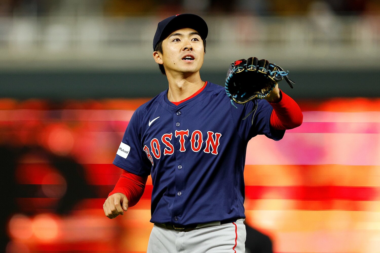 レッドソックスの上沢。7月9日の40人のロースター枠から外れたが、14日にレッドソックスとマイナー契約を結び直した ©︎Getty Images