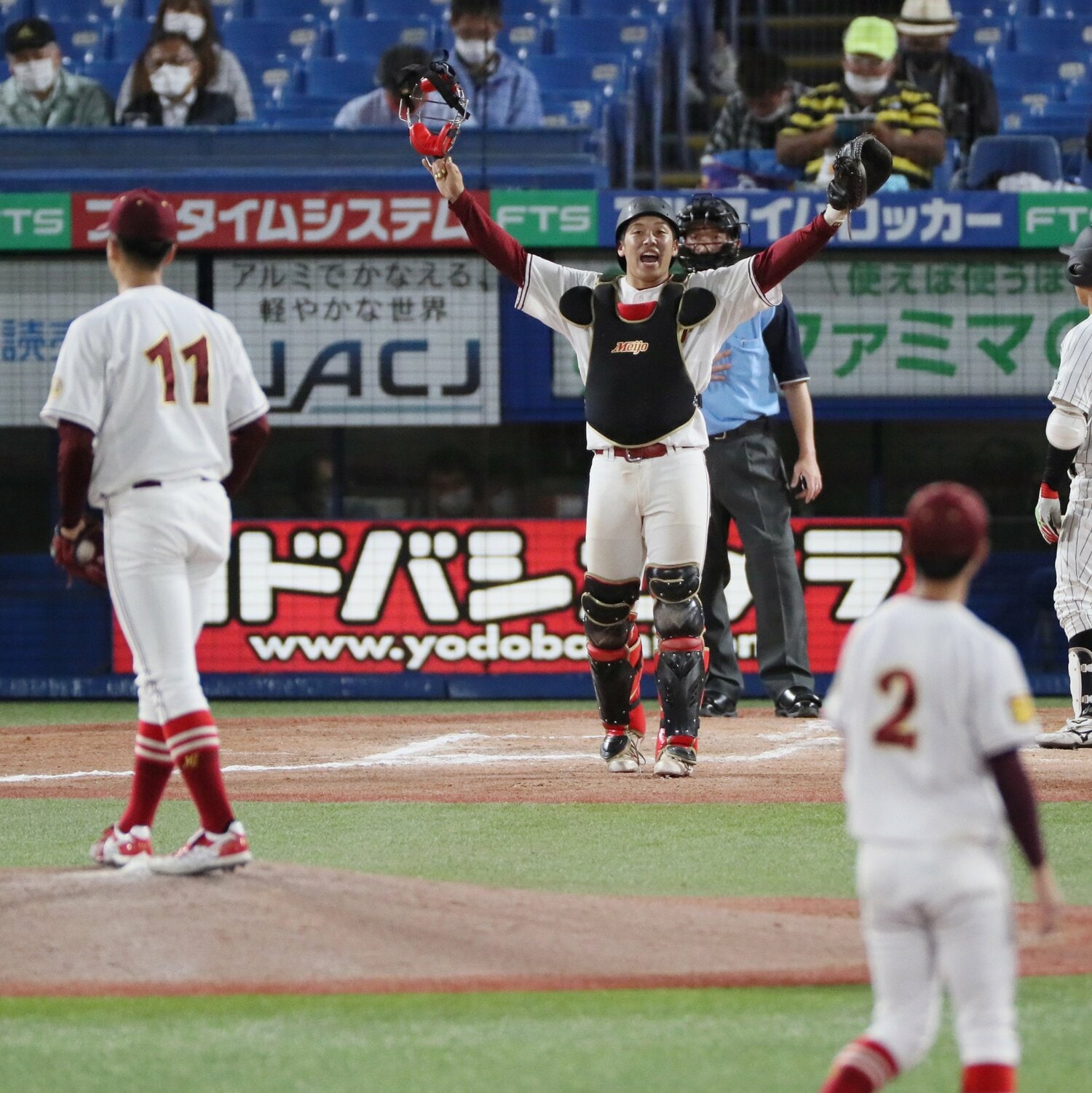 名城大・野口泰司捕手 ©JIJI PRESS