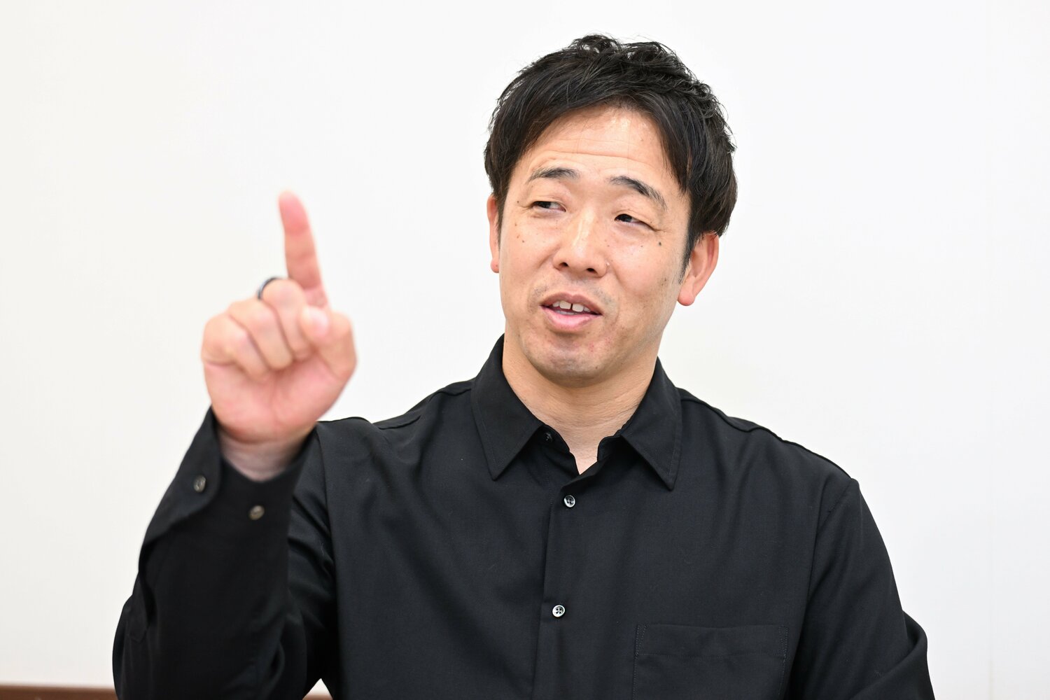 当時の東福岡を振り返る金古　©Keiji Ishikawa