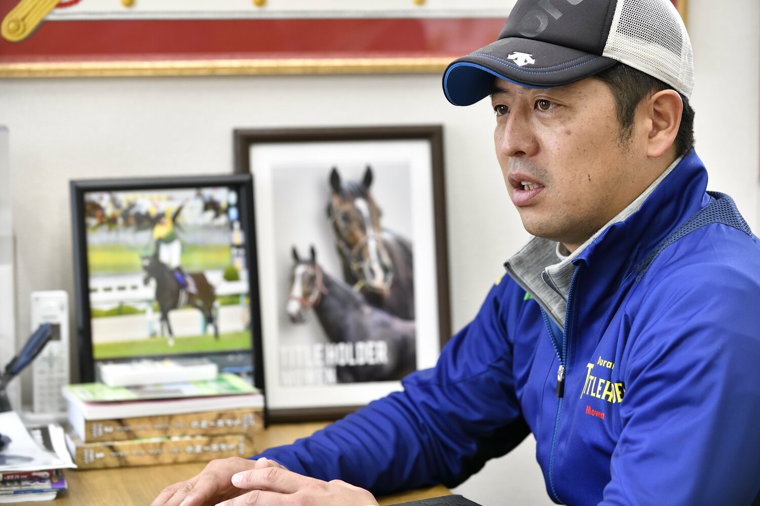 タイトルホルダーを管理する栗田調教師。同馬が厩舎初の中央GI制覇を成し遂げた　©Takashi Shimizu