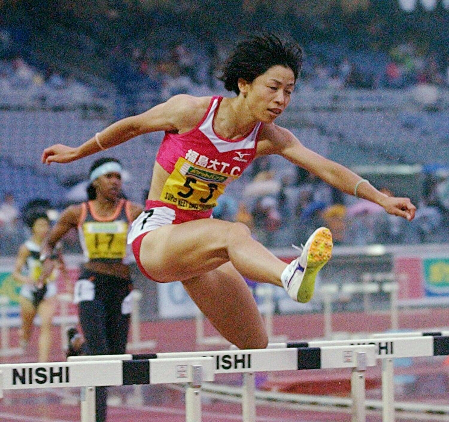 400ｍＨでは吉田の記録は現在でも日本歴代2位に残る　©JIJI PRESS
