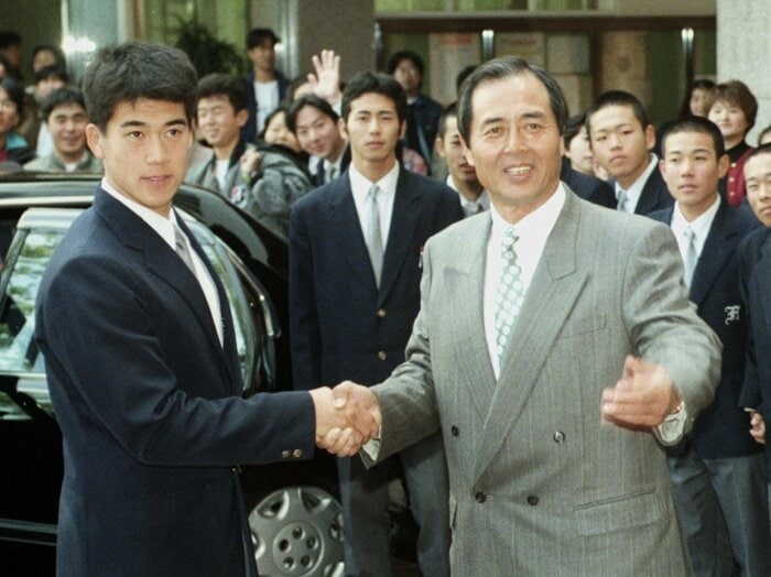 「ホークス版のジャッキー・ロビンソン・デーに」城島健司が王貞治を称える原点…プロ入り拒否も強行指名で「学校に王さんが来るって大騒ぎに」＜Number Web＞ photograph by KYODO