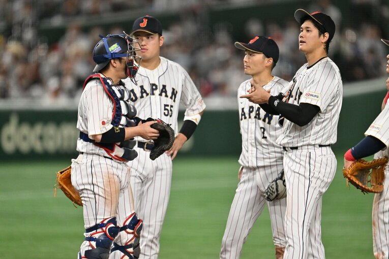 イタリア戦では大谷の熱投を後方からサポートした源田　©︎Naoya Sanuki