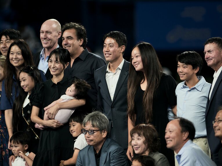 錦織家に、チャン氏の一家も　©Yuki Suenaga