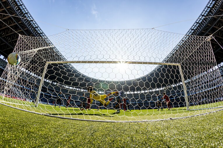 神村学園・中江小次郎（3年）のゴールシーン　©︎Kiichi Matsumoto