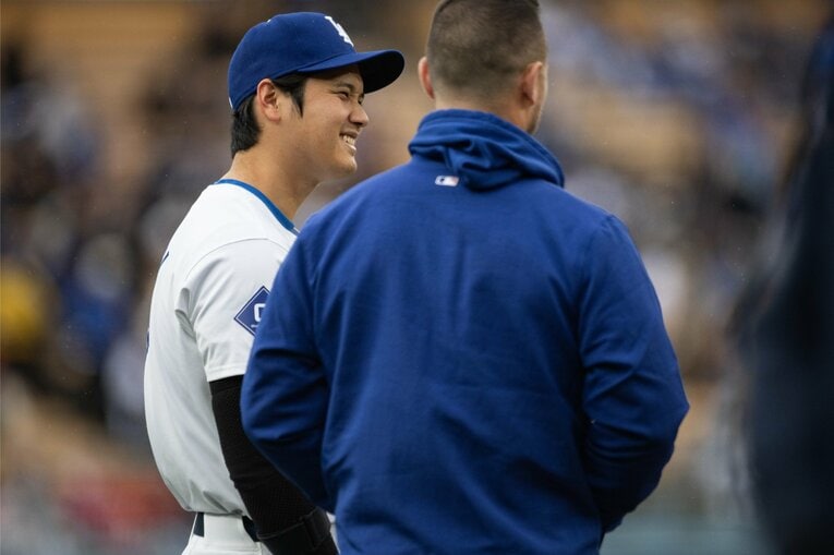 【翔平の英語でコミュニケーション】ドジャースタジアムでの表情　©Nanae Suzuki
