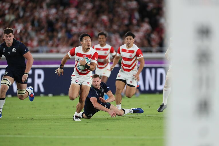 2019年W杯スコットランド戦、福岡堅樹が振り返る“ゾーン”に入ったトライ（4枚目／全10枚）©︎Naoya Sanuki