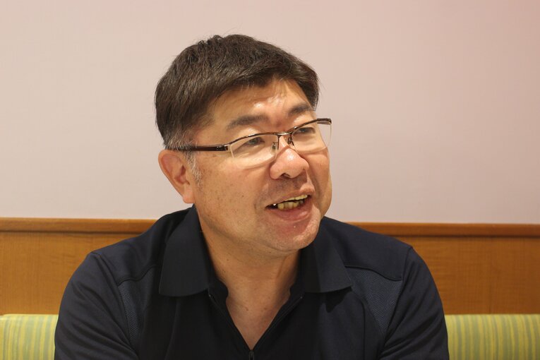 現在も日本製鉄で社業に励む森尾和貴。多忙のなかインタビューに応じてくれた　©Number Web